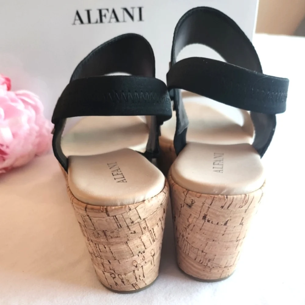 🏷️Alfani Women's Maybell Platform Wedge Sandals Size 9.5M NIB - Picture 8 of 10